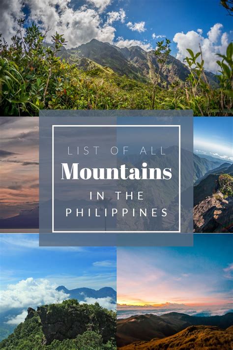 mountain cities in the philippines|MOUNTAIN HIKING GUIDE: List of all the Mountains .